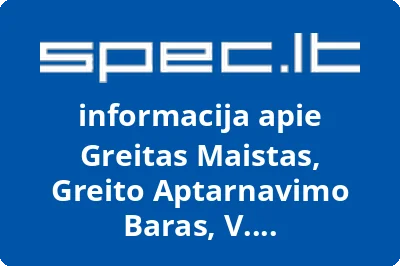 Greitas Maistas, Greito Aptarnavimo Baras, V. Kondratovičienės, IĮ