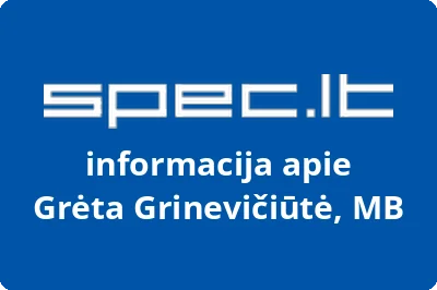 Grėta Grinevičiūtė, MB | spec.lt