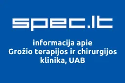 Grožio terapijos ir chirurgijos klinika, UAB iliustracija