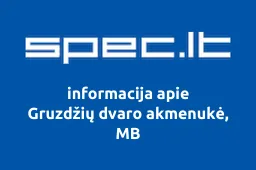 Gruzdžių dvaro akmenukė, MB | spec.lt