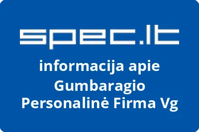 Gumbaragio Personalinė Firma Vg