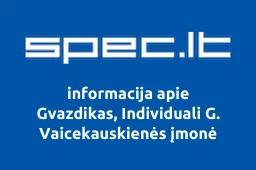 Gvazdikas, Individuali G. Vaicekauskienės įmonė