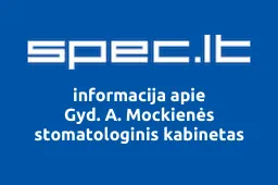 Gyd. A. Mockienės stomatologinis kabinetas | spec.lt