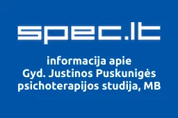 Gyd. Justinos Puskunigės psichoterapijos studija, MB | spec.lt