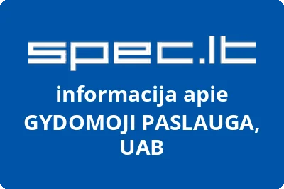 GYDOMOJI PASLAUGA, UAB