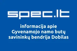 Gyvenamojo namo butų savininkų bendrija Dobilas | spec.lt