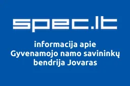 Gyvenamojo namo savininkų bendrija Jovaras | spec.lt