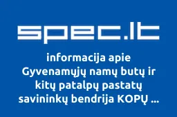 Gyvenamųjų namų butų ir kitų patalpų pastatų savininkų bendrija KOPŲ ŽUVĖDROS II | spec.lt