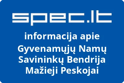 Gyvenamųjų Namų Savininkų Bendrija Mažieji Peskojai