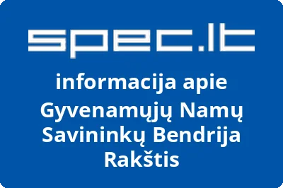 Gyvenamųjų Namų Savininkų Bendrija Rakštis