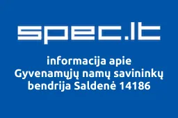 Gyvenamųjų namų savininkų bendrija Saldenė 14186 | spec.lt