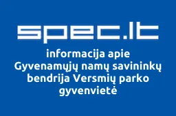 Gyvenamųjų namų savininkų bendrija Versmių parko gyvenvietė iliustracija
