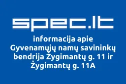 Gyvenamųjų namų savininkų bendrija Žygimantų g. 11 ir Žygimantų g. 11A | spec.lt