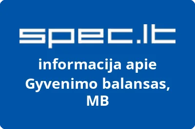 Gyvenimo balansas, MB | spec.lt