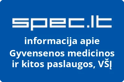 Gyvensenos medicinos ir kitos paslaugos, VŠĮ | spec.lt