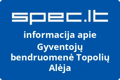 Gyventojų bendruomenė Topolių Alėja
