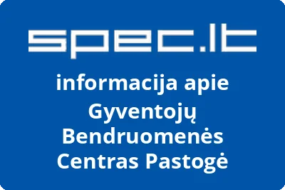 Gyventojų Bendruomenės Centras Pastogė