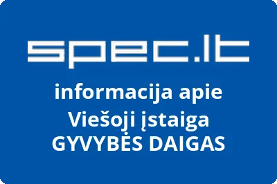 GYVYBĖS DAIGAS, VŠĮ