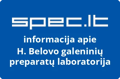 H. Belovo galeninių preparatų laboratorija