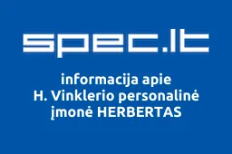 H. Vinklerio personalinė įmonė HERBERTAS iliustracija
