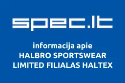 HALBRO SPORTSWEAR LIMITED FILIALAS HALTEX