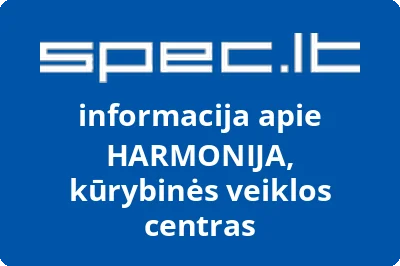 Kūrybinės veiklos centras Harmonija | spec.lt