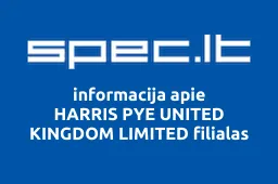 HARRIS PYE UNITED KINGDOM LIMITED filialas iliustracija