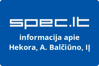 Hekora, A. Balčiūno, IĮ