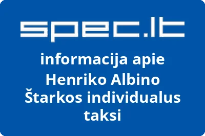 Henriko Albino Štarkos individualus taksi