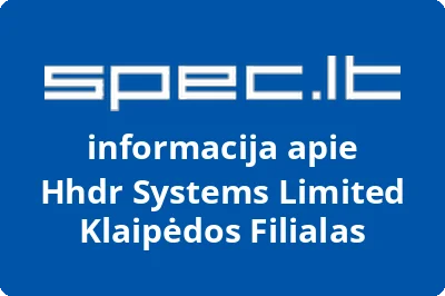 Hhdr Systems Limited Klaipėdos Filialas