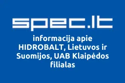 HIDROBALT, Lietuvos ir Suomijos, UAB Klaipėdos filialas iliustracija