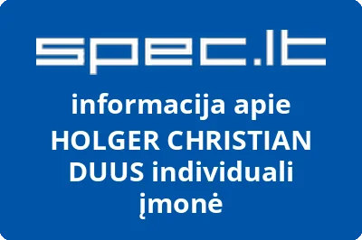 HOLGER CHRISTIAN DUUS individuali įmonė