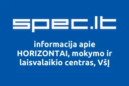 HORIZONTAI, mokymo ir laisvalaikio centras, VšĮ | spec.lt