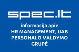HR MANAGEMENT, UAB PERSONALO VALDYMO GRUPĖ