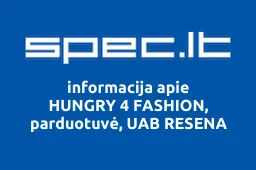 HUNGRY 4 FASHION, parduotuvė, UAB RESENA iliustracija