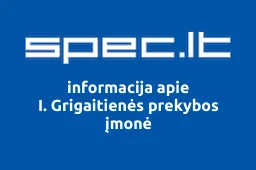 I. Grigaitienės prekybos įmonė | spec.lt