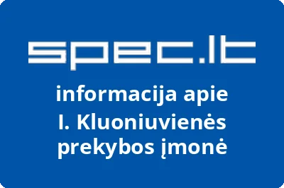 I. Kluoniuvienės prekybos įmonė