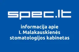 I. Malakauskienės stomatologijos kabinetas iliustracija