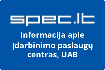 Įdarbinimo paslaugų centras, UAB
