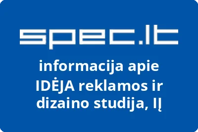 IDĖJA reklamos studija, UAB | spec.lt