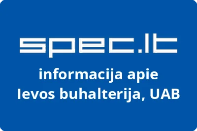 Ievos buhalterija, UAB