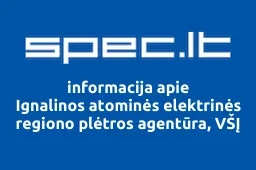 Ignalinos atominės elektrinės regiono plėtros agentūra, VŠĮ | spec.lt