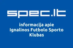 Ignalinos Futbolo Sporto Klubas iliustracija