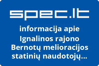 Ignalinos rajono Bernotų melioracijos statinių naudotojų asociacija