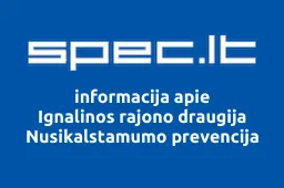 Ignalinos rajono draugija Nusikalstamumo prevencija iliustracija