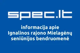 Ignalinos rajono Mielagėnų seniūnijos bendruomenė | spec.lt