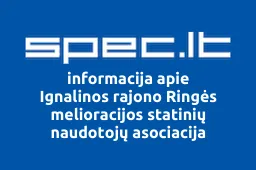 Ignalinos rajono Ringės melioracijos statinių naudotojų asociacija | spec.lt