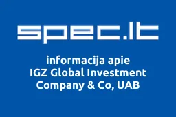 IGZ Global Investment Company & Co, UAB | spec.lt