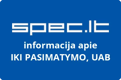 Iki pasimatymo, UAB | spec.lt