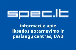 Iksados aptarnavimo ir paslaugų centras, UAB | spec.lt
